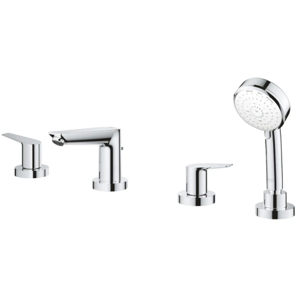 смеситель на борт ванны grohe bauedge new 2512010a