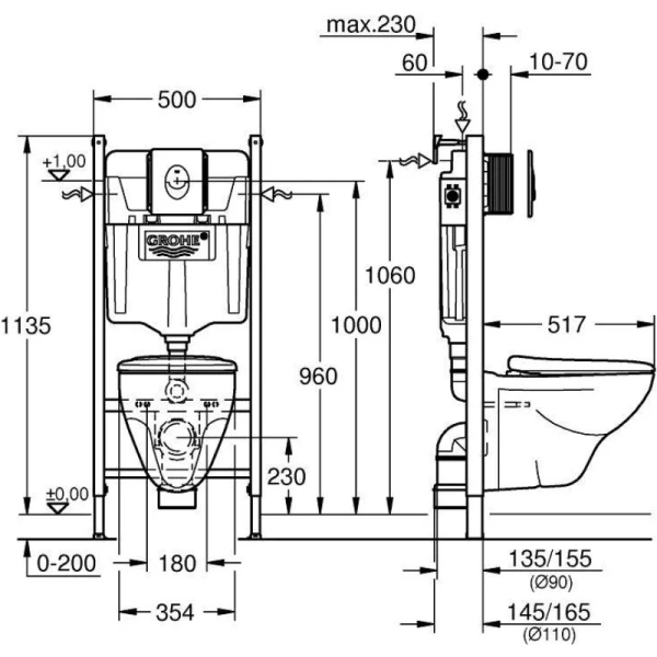 набор grohe solido compact 39117000