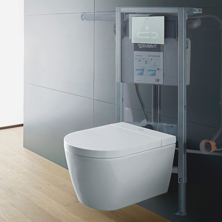 сиденье для унитаза duravit sensowash starck f plus 612000 01 2 00 0320 с микролифтом