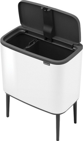 ведро для мусора brabantia bo touch bin 313547 23 + 11 л