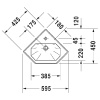 раковина подвесная duravit 1930 0793420000