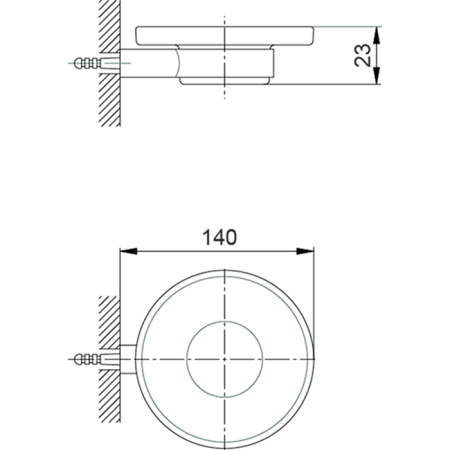 мыльница cisal system sy09060040