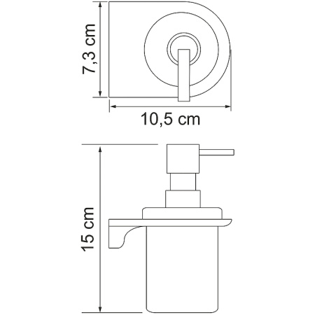 дозатор для жидкого мыла wasserkraft kammel k-8399w цвет белый матовый