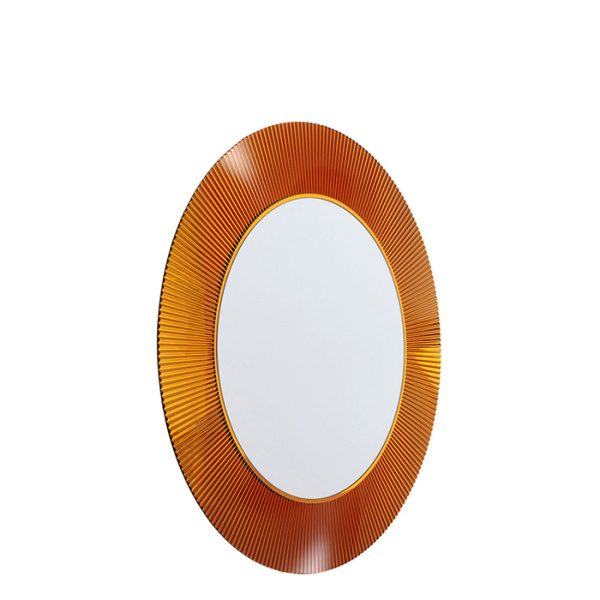 зеркало круглое d=78см laufen kartell 3.8633.1.081.000.1, настенное, без подсветки, цвет: янтарь