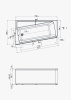 акриловая ванна marka one direct 170x100 l, 01дир1710л без гидромассажа