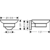 мыльница hansgrohe logis universal 41715000