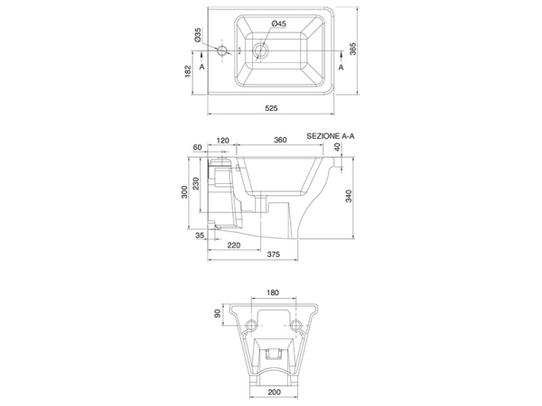 биде подвесное scarabeo butterfly 4007 цвет белый