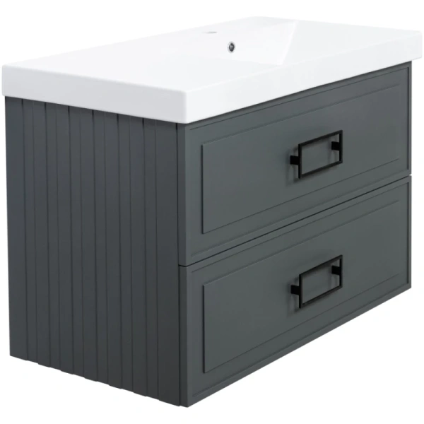 тумба серо-зеленый матовый 87,6 см la fenice cubo twin fnc-01-cub-g-90-2