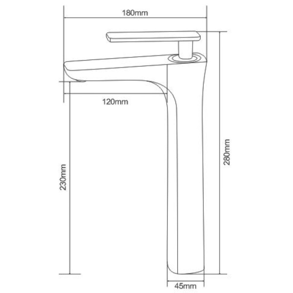 смеситель для раковины nt bagno tirso h nt7801н