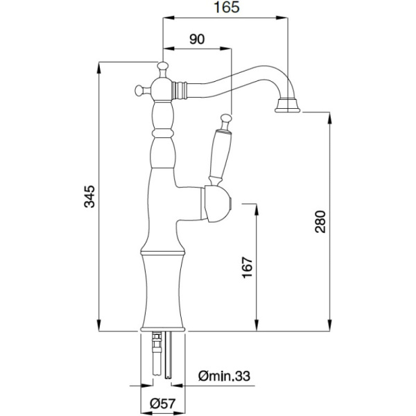 смеситель для раковины migliore oxford ml.oxf-6317.bi.bt