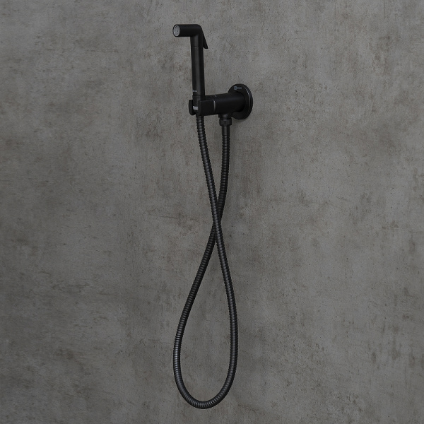 гигиенический душ со смесителем lemark solo lm7171bl черный матовый