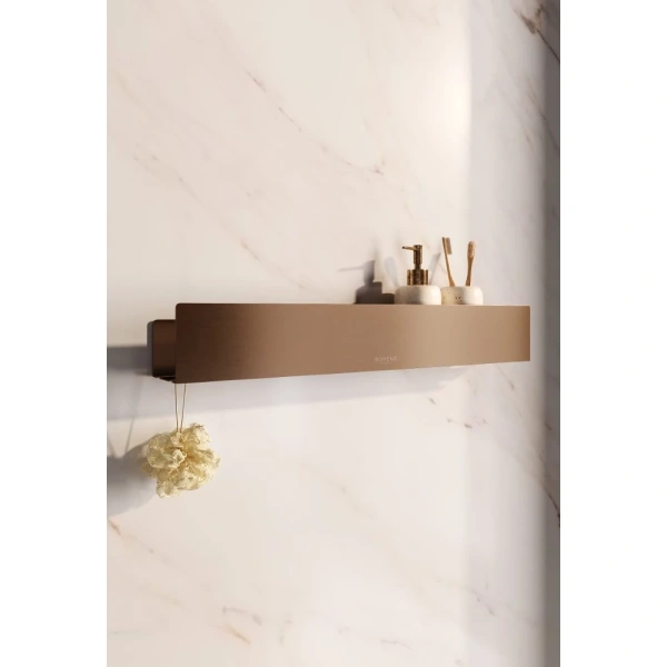 Полка для ванной Boheme Free 10967-CB 60 см, медь матовая