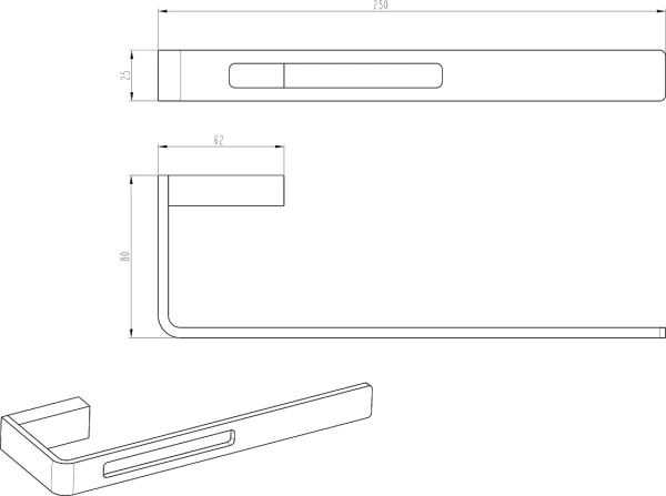 Полотенцедержатель Boheme Q 10945-B Черный