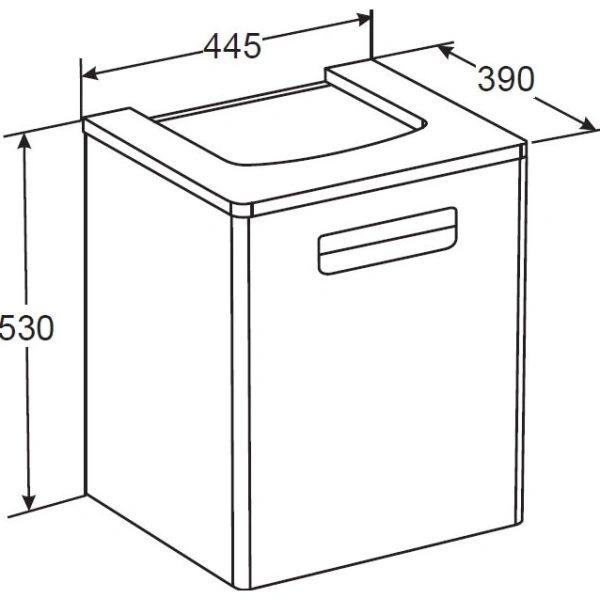 тумба с раковиной белый матовый 45 см roca the gap zru9302735 + 327477000