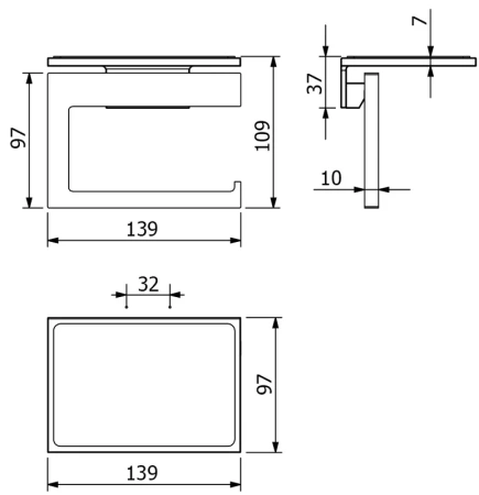 держатель туалетной бумаги kludi vela c 3197105 хром