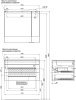 тумба под раковину aquanet верона 00176669 2 ящика, 74x47.4 см, белый глянец