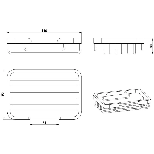 Мыльница Allen Brau Priority 6.31016-31 матовая черная