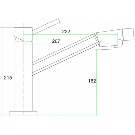 смеситель для кухни с подключением к фильтру zorg inox szr-1283