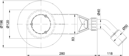 сифон для поддона bette betteair 30 b524-000 , белый