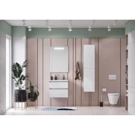 тумба белый глянец 58,5 см roca the gap a857397806