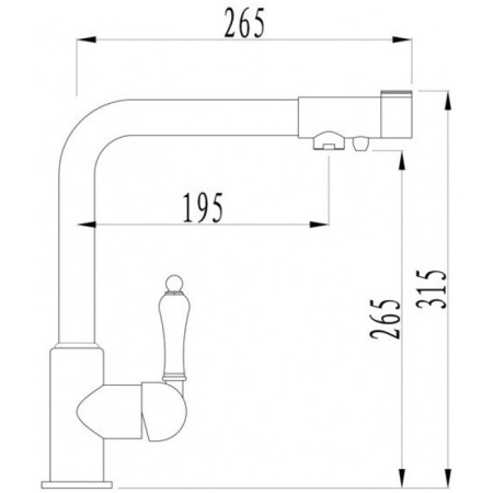 смеситель для кухни zorg sanitary zr 320 yf-33