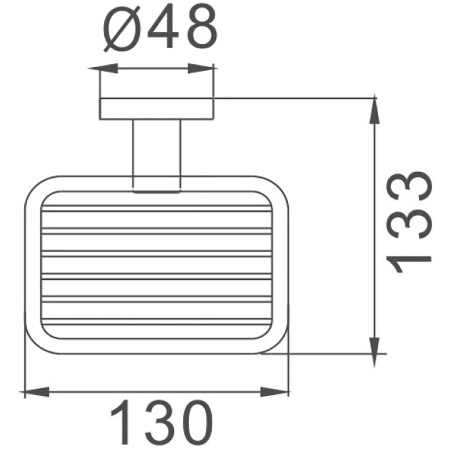 мыльница haiba hb8702-1 цвет черный