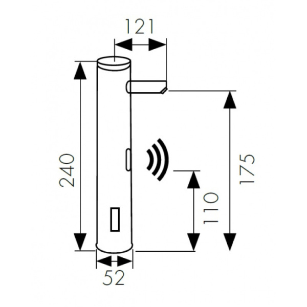 смеситель для раковины kaiser sensor 38521 хром