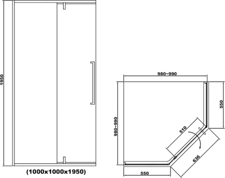 душевой уголок rgw stilvoll sv-81 100x100 профиль хром стекло прозрачное