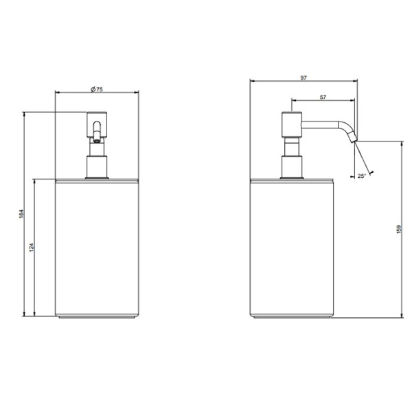 Дозатор для жидкого мыла Gessi Rilievo 59537#299