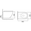 унитаз подвесной santiline sl-5002mw безободковый, с сиденьем микролифт, белый матовый