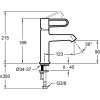смеситель для раковины без донного клапана jacob delafon odeon rive gauche e21029-gld-00