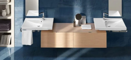 раковина hatria grandangolo dx y0yd01 75, без готовых отверстий под смеситель