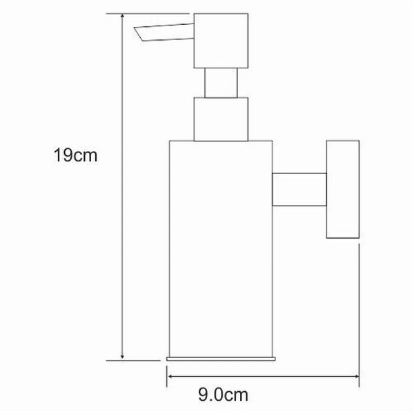 Дозатор для жидкого мыла WasserKRAFT K-1399 цвет хром
