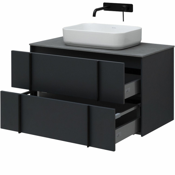 тумба под раковину allen brau reality 90 1.32006.am подвесная антрацит матовый