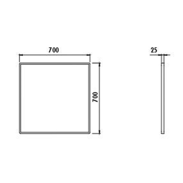 зеркало creavit legno 70 lg4001.01.ss черное