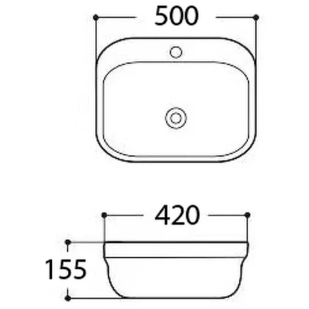 раковина aquatek амадео 50 aq5042-00 белая