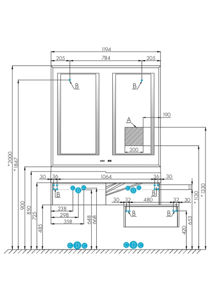 зеркало aquaton сакура 120 1a249702skw80 белое