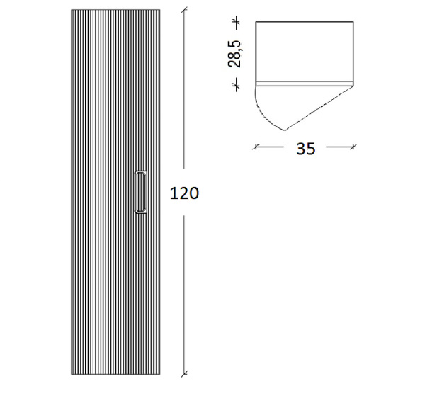 шкаф пенал boheme armadi art vallessi avantgarde linea 35 845-wcr подвесной белый