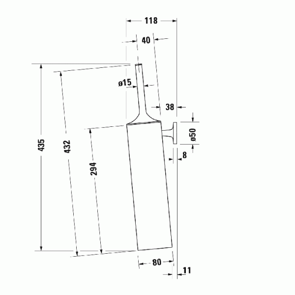 Ершик для унитаза Duravit Starck T 0099461000