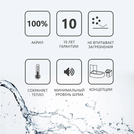 акриловая ванна ravak rosa i 150x105 l ck01000000 без гидромассажа
