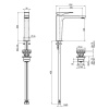 fima carlo frattini zeta смеситель для раковины, 1 отв., цвет хром