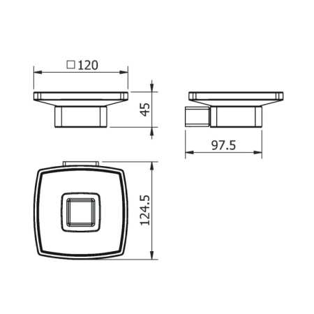 мыльница langberger vico 11315a-bp