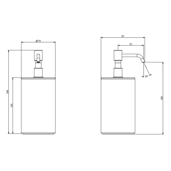 Дозатор для жидкого мыла Gessi Rilievo 59537#031