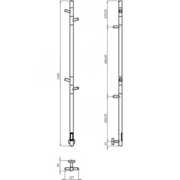 полотенцесушитель электрический vincea vtd-1dbe