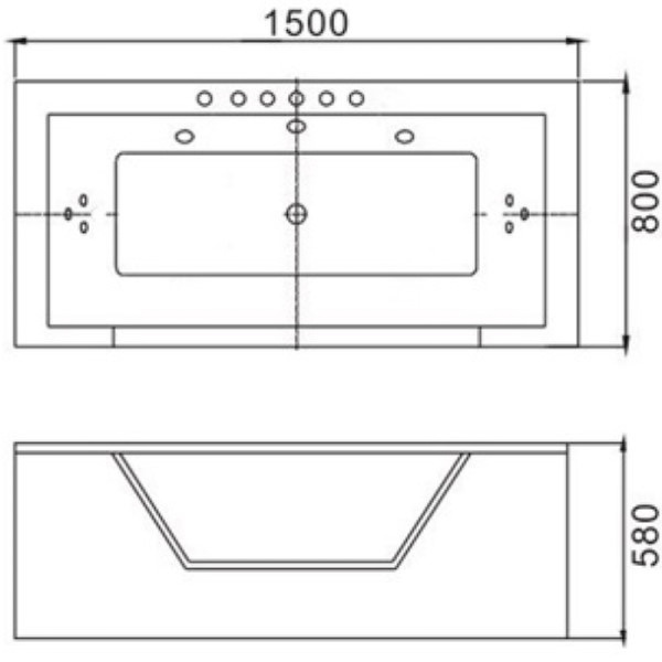 акриловая ванна weltwasser ww hb konigs 150х80 wt 10000005709 с гидромассажем