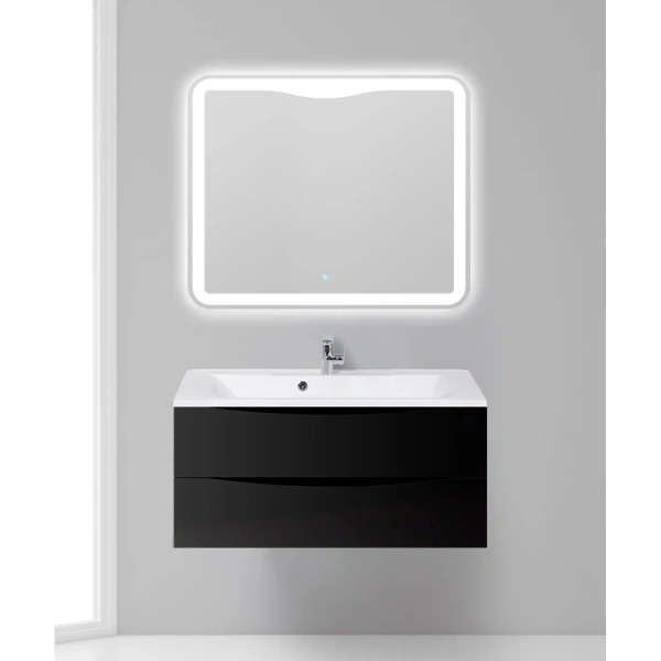 тумба под раковину belbagno marino 100 marino-1000-2c-so-nl-p подвесная nero lucido