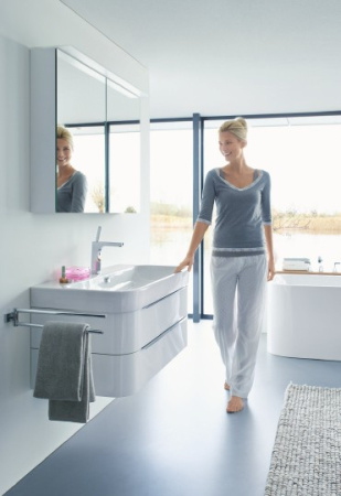 тумба под раковину duravit happy d 2 h2636402222 подвесная белая