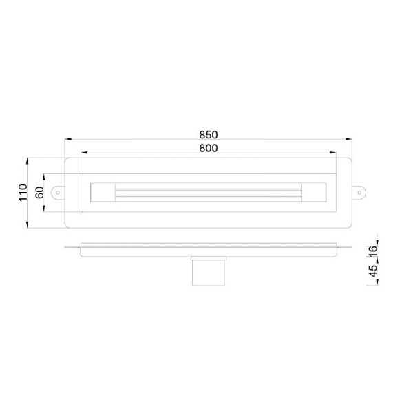 душевой лоток boheme b&t infinity 80 981-80-b с черной решеткой