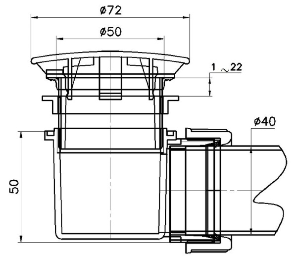 сифон для душевых поддонов rgw velplex qyd-02 50 мм 18241102-01