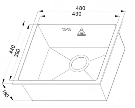 кухонная мойка zorg steel hammer x sh x 4844